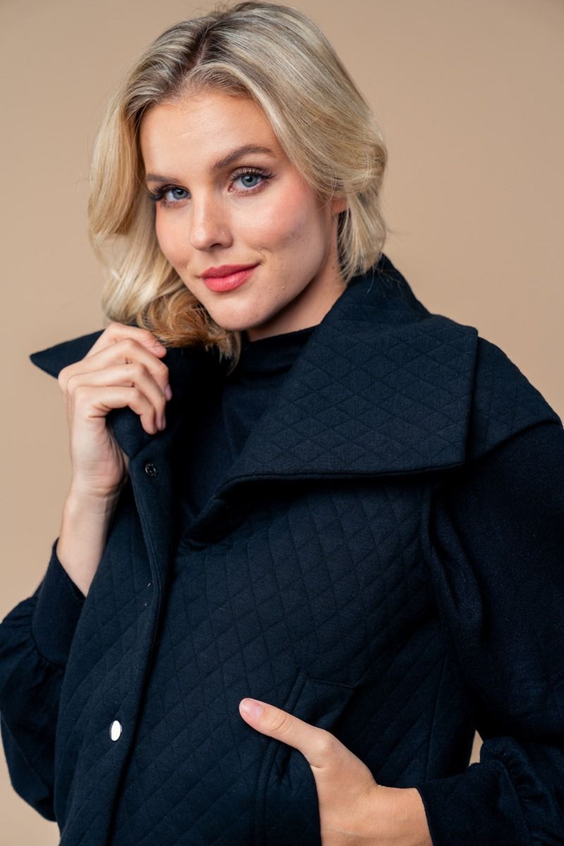 SLEEVELESS SOLID BUTTON DOWN VEST-WBT10365XL