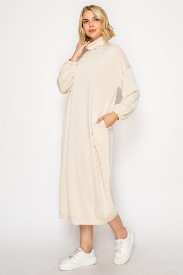 EFFORTLESSLY CHIC LOUNGE PLUS SIZE MIDI DRESS