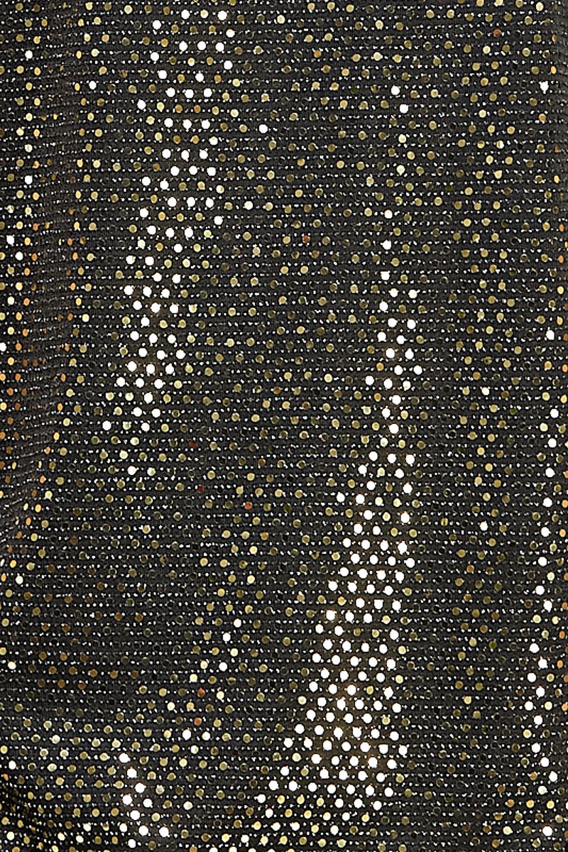 SEQUIN SHORT SLEEVE TOP