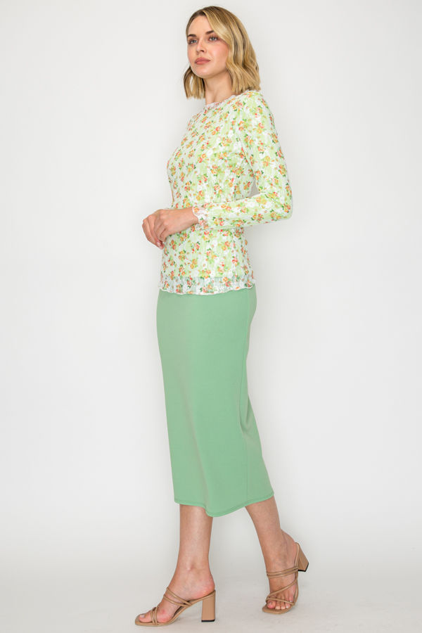 PLUS SIZE LACE LAYERING TOP