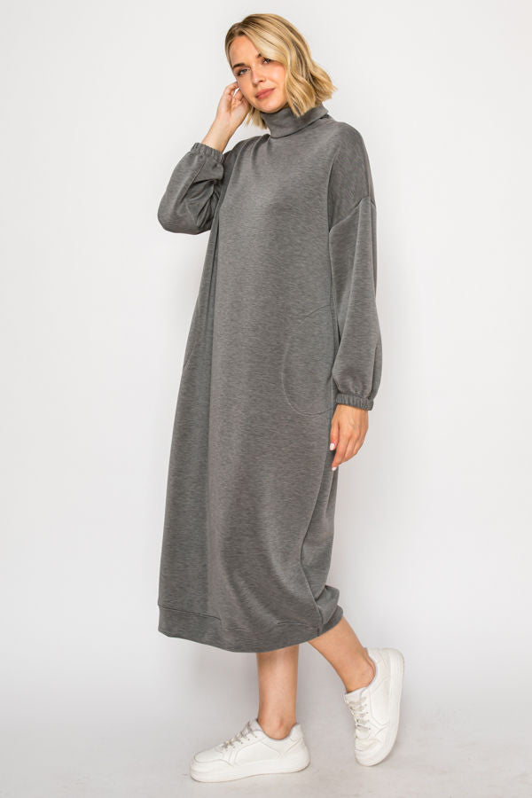 EFFORTLESSLY CHIC LOUNGE PLUS SIZE MIDI DRESS