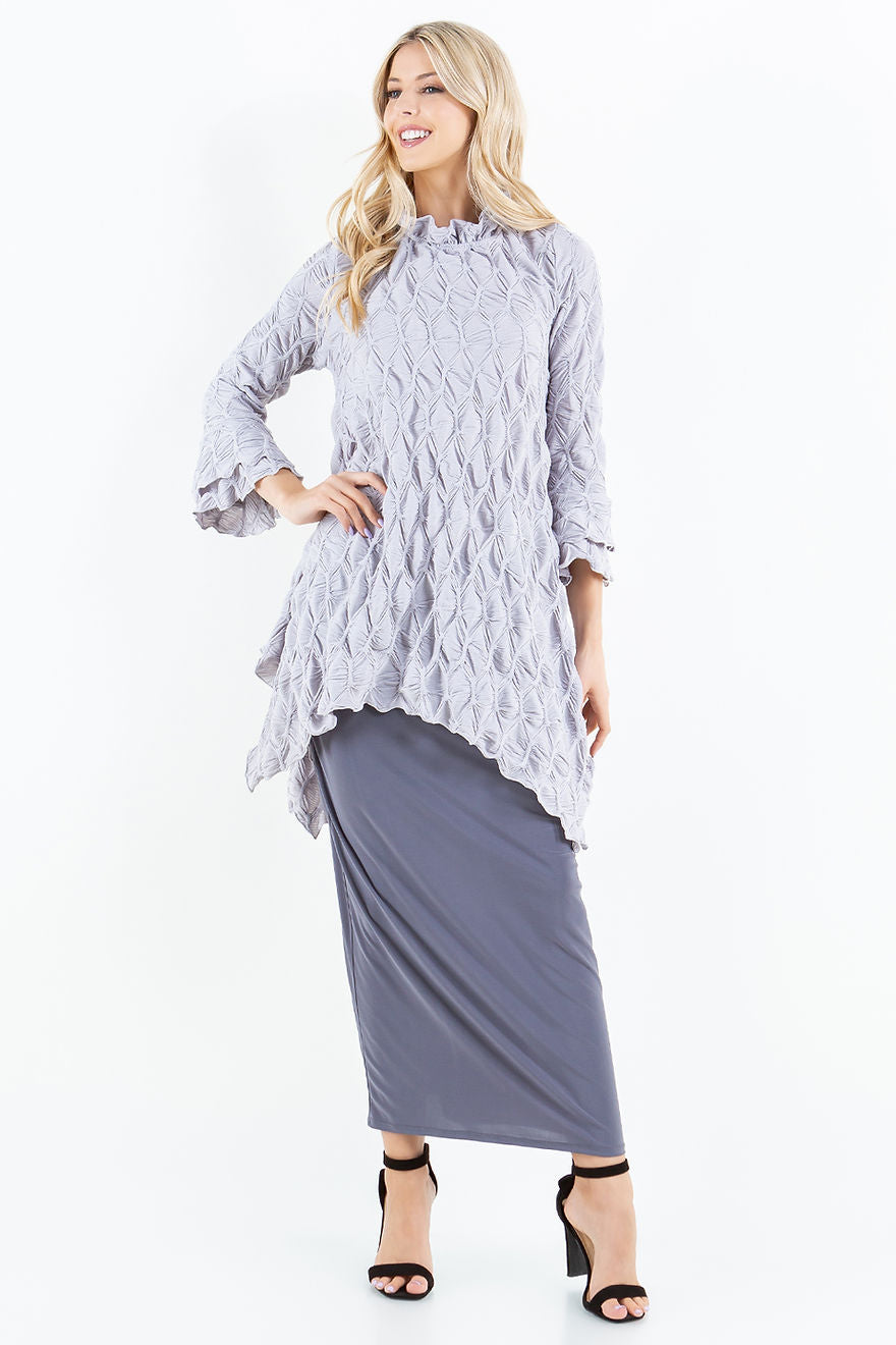 CREW NECK BELL SLEEVES TUNIC TOP