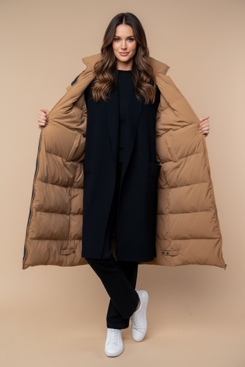 SLEEVELESS SOLID VLONG VEST WBT10460XL