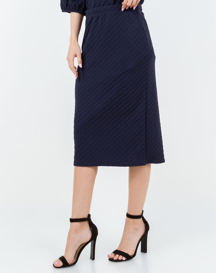 PLUS SIZE PENCIL MIDI SKIRT F5876
