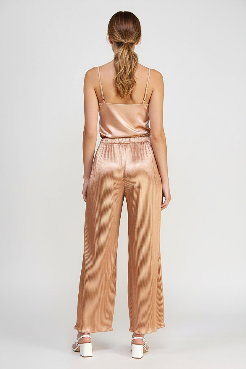 PLUS SIZE HAIGH WAIST WIDE LEG LONG PANTS