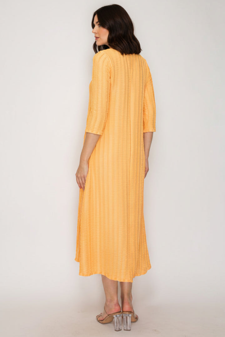 A-LINE SQUARE NECK MIDI DRESS SHVL5944-A