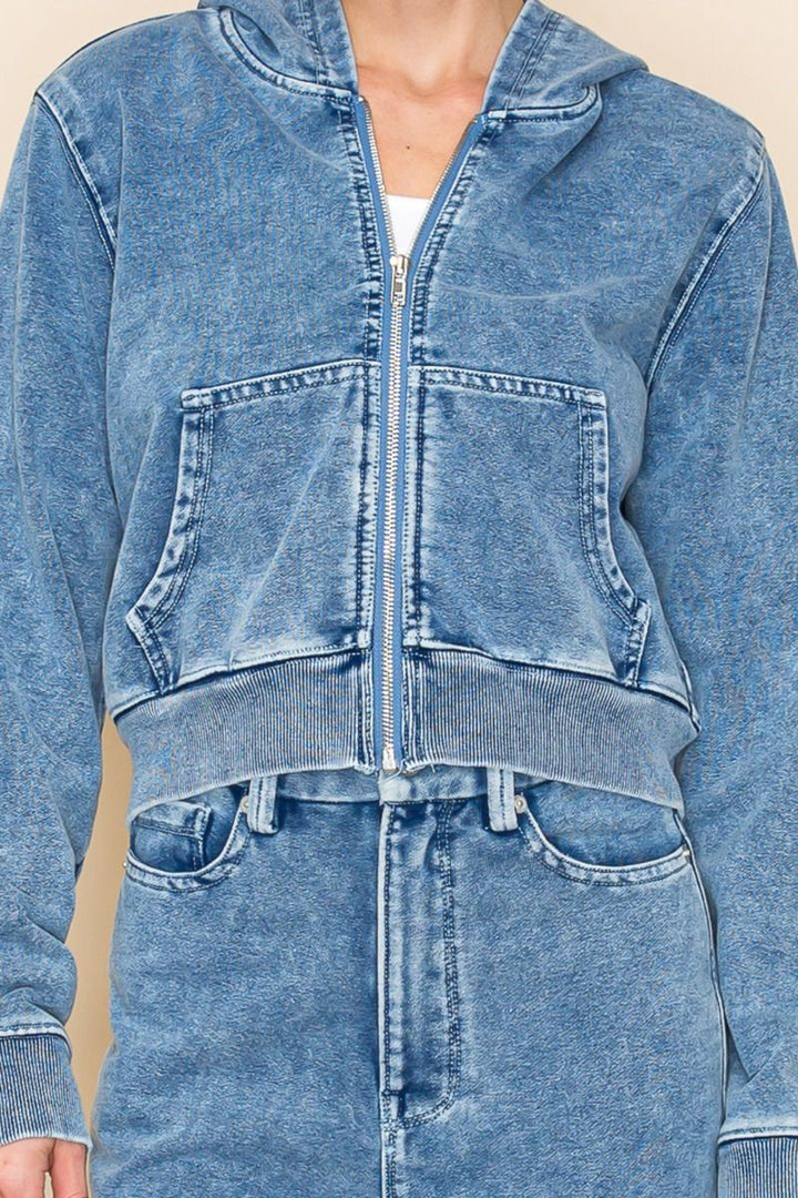 LONG SLEEVE DENIM JACKT-WBT10829XL
