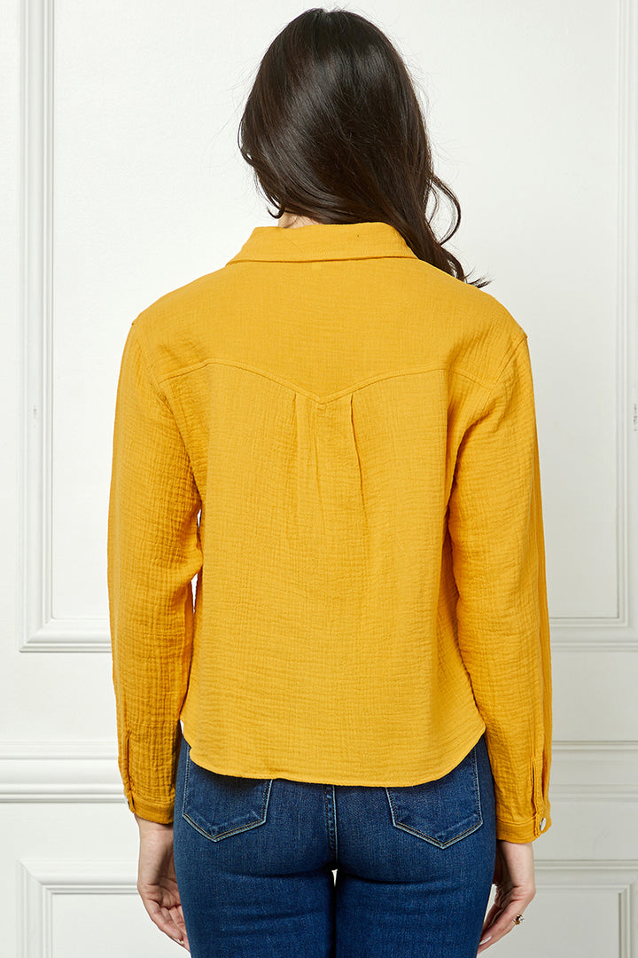 LONG SLEEVE BUTTON DOWN BLOUSE