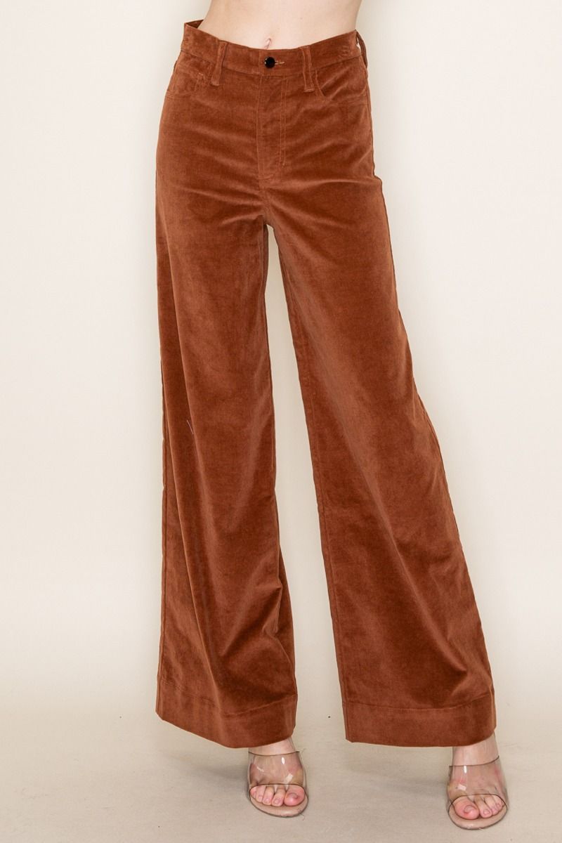 HIGH WAISTED SOLID LONG PANTS-WBP80235XL