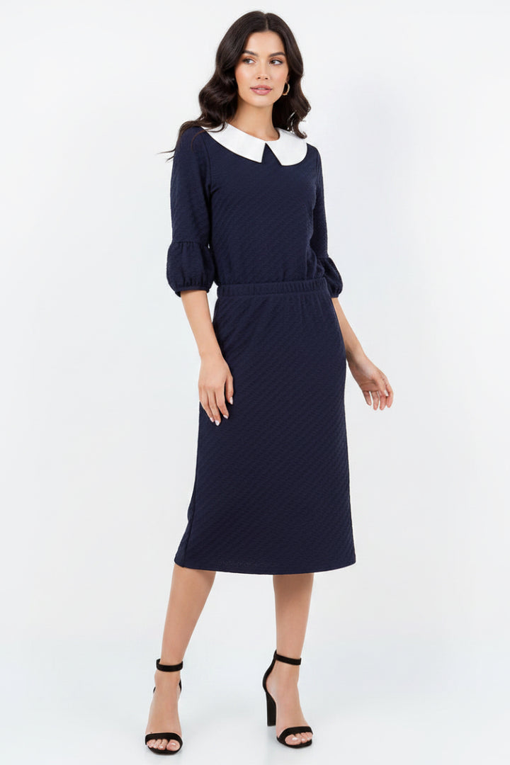 PLUS SIZE PENCIL MIDI SKIRT F5876