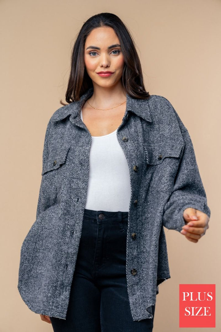 BUTTON DOWN WOVEN SHACET-WBT25628P