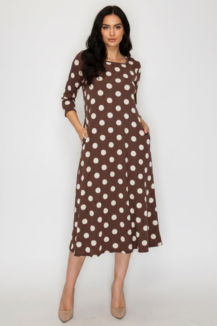 A-LINE SQUARE NECK PLUS SIZE MIDI DRESS-SHVL5944-UR