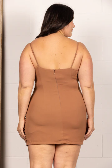plus size spaghetti strap dresses Wholesale Gray Ruched Spaghetti Strap Plus Size Mini Dress-Plus Size Gray / 2/1XL-2/2XL-2/3XL / Plus Size