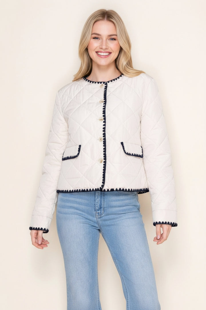 BUTTON DOWN LONG SLEEVE JACKET WB11160XL