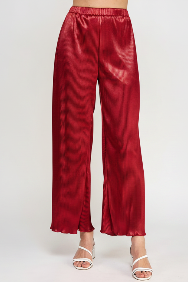 PLUS SIZE HAIGH WAIST WIDE LEG LONG PANTS