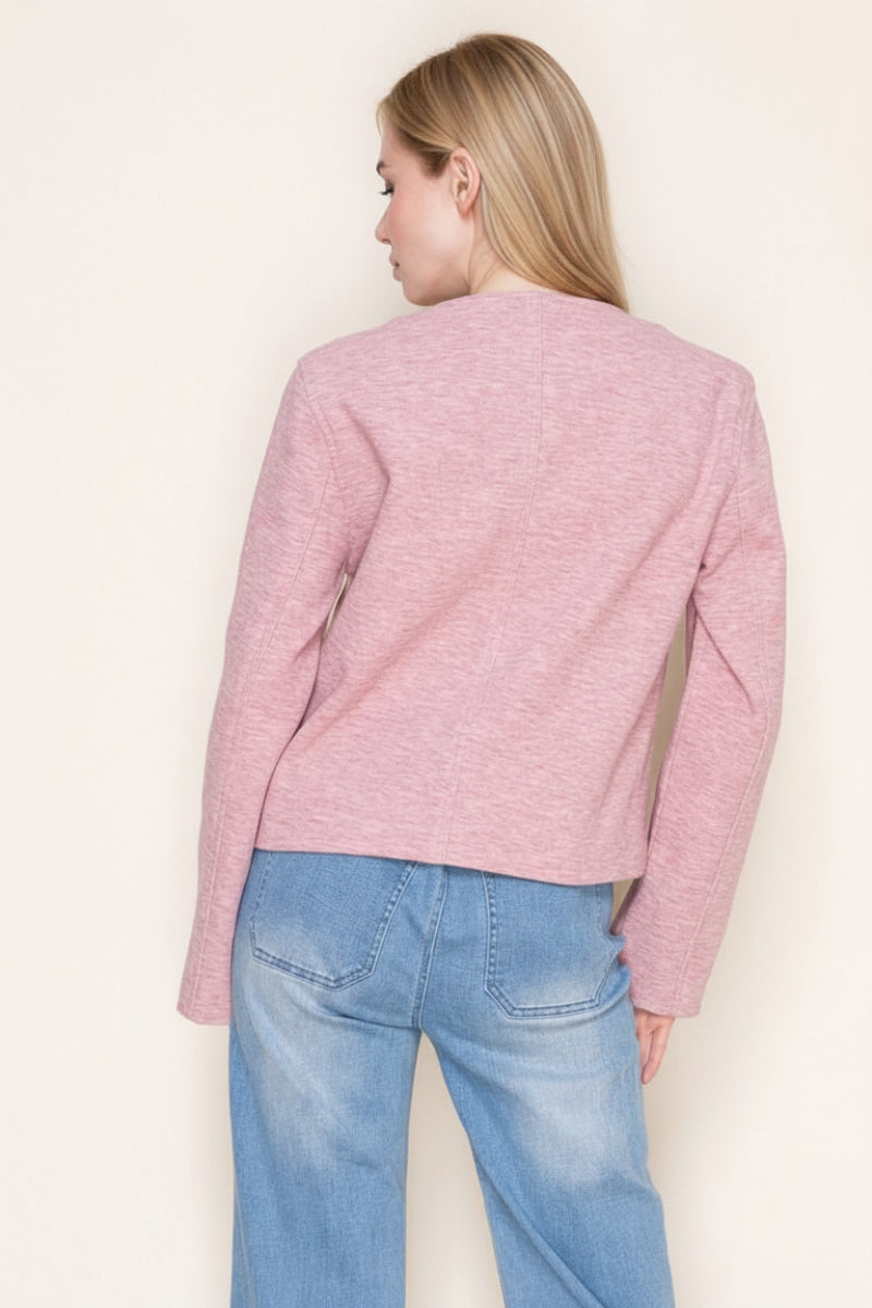 LONG SLEEVE BUTTON DOWN JACKET-WBT10770XL