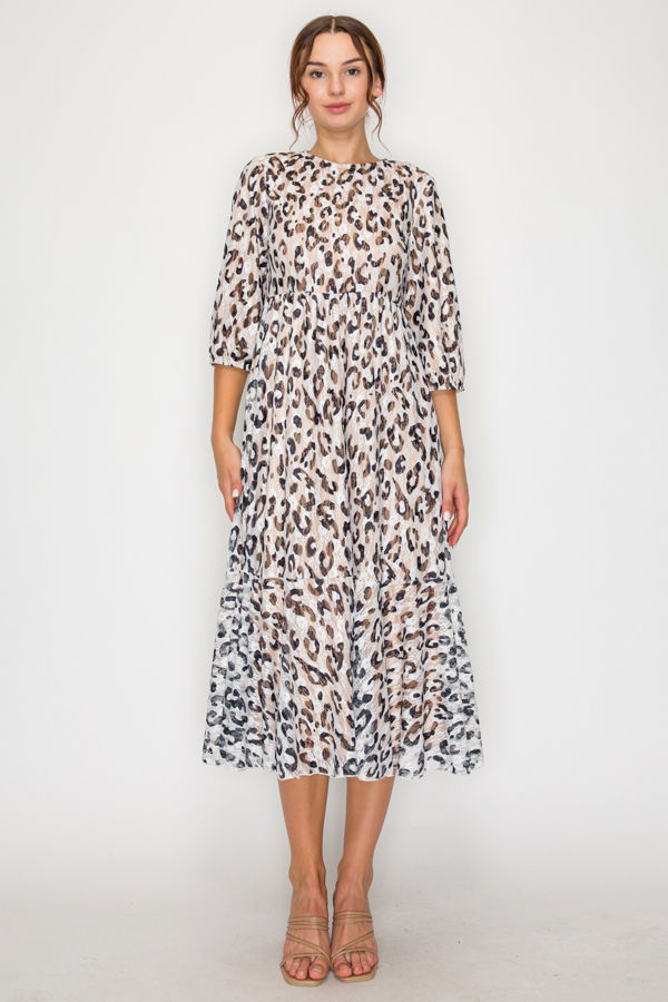 MODEST MIDI DRESS WITH SIDE POCKETS (FULLY LINED)