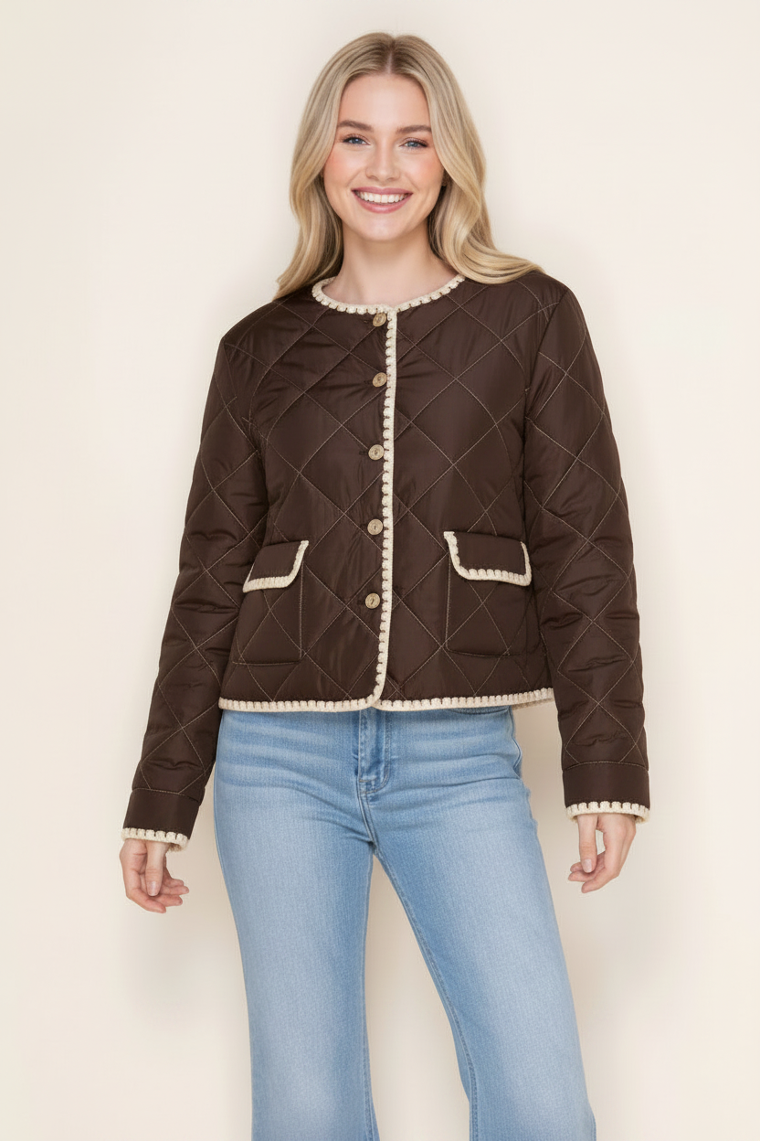 BUTTON DOWN LONG SLEEVE JACKET WBT11160XL