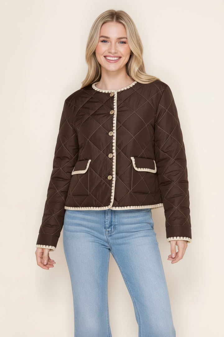 BUTTON DOWN LONG SLEEVE JACKET WBT11160XL
