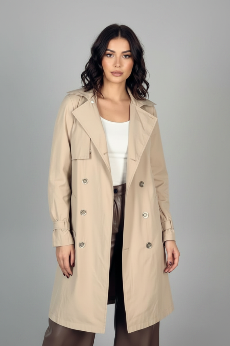 LONG SLEEVE BUTTON DOWN JACKET-WBT11136XL