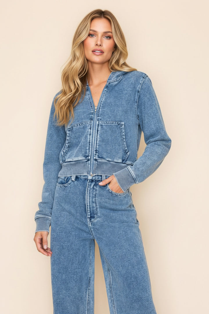 LONG SLEEVE DENIM JACKT-WBT10829XL