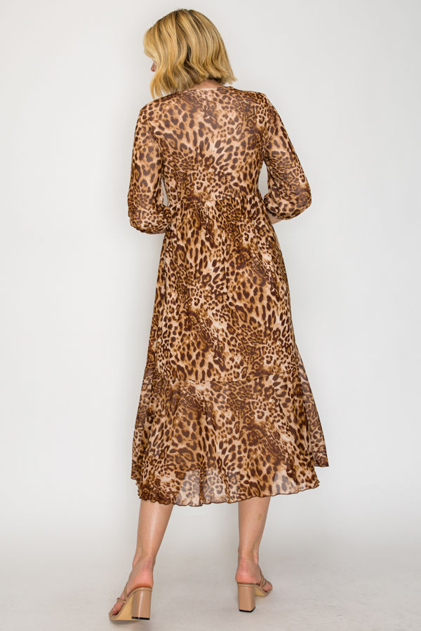 MODEST  MIDI DRESS WITH SIDE POCKETS