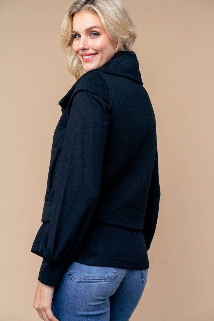 SLEEVELESS SOLID BUTTON DOWN VEST-WBT10365XL