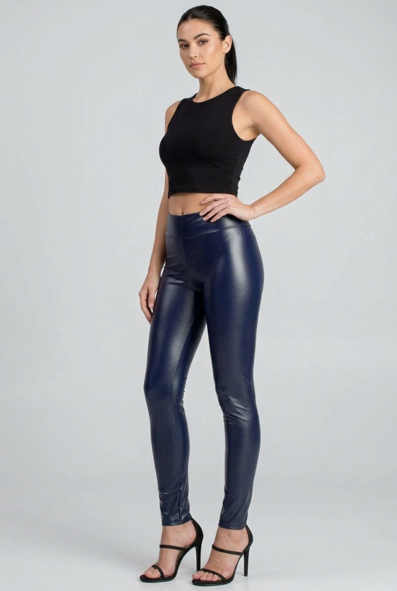 FAUX LEATHER SLIM FIT LEGGINGS HMSP1060