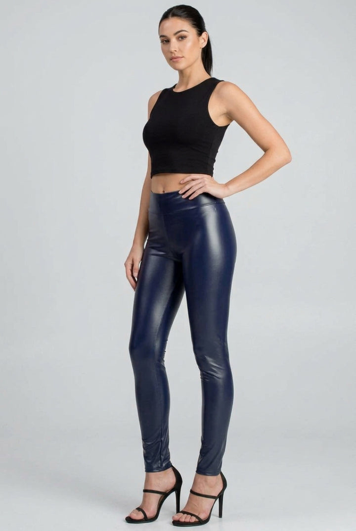 FAUX LEATHER SLIM FIT LEGGINGS HMSP1060
