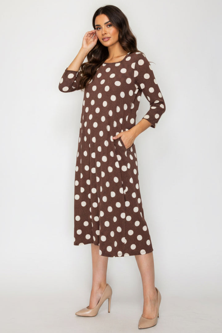 A-LINE SQUARE NECK PLUS SIZE MIDI DRESS-SHVL5944-UR