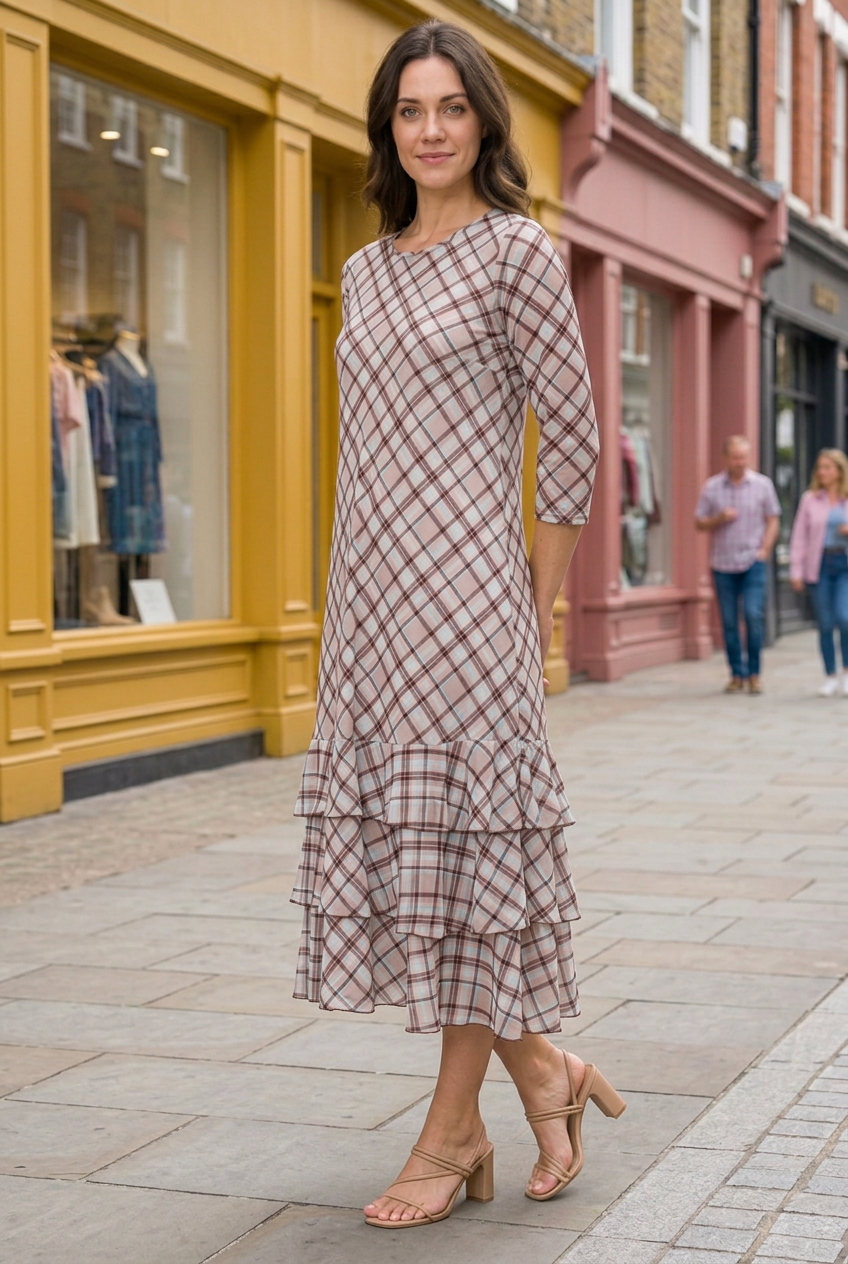 New lifestyle pose on the boutique street
