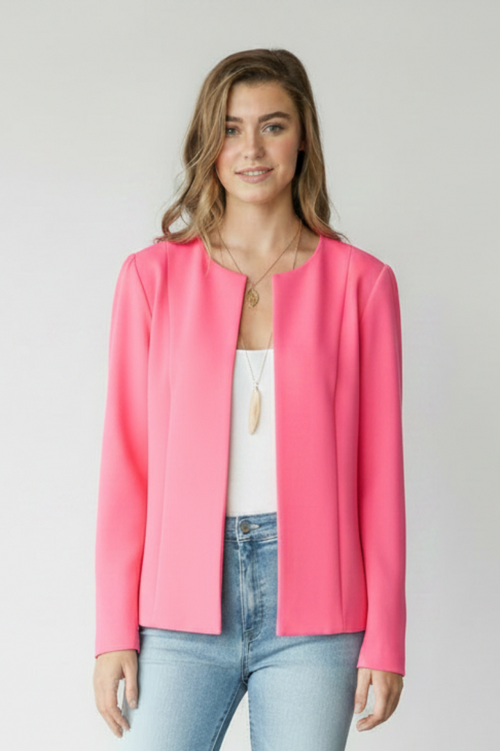 LONG SLEEVE OPEN BLAZER TOP HMEJ6702