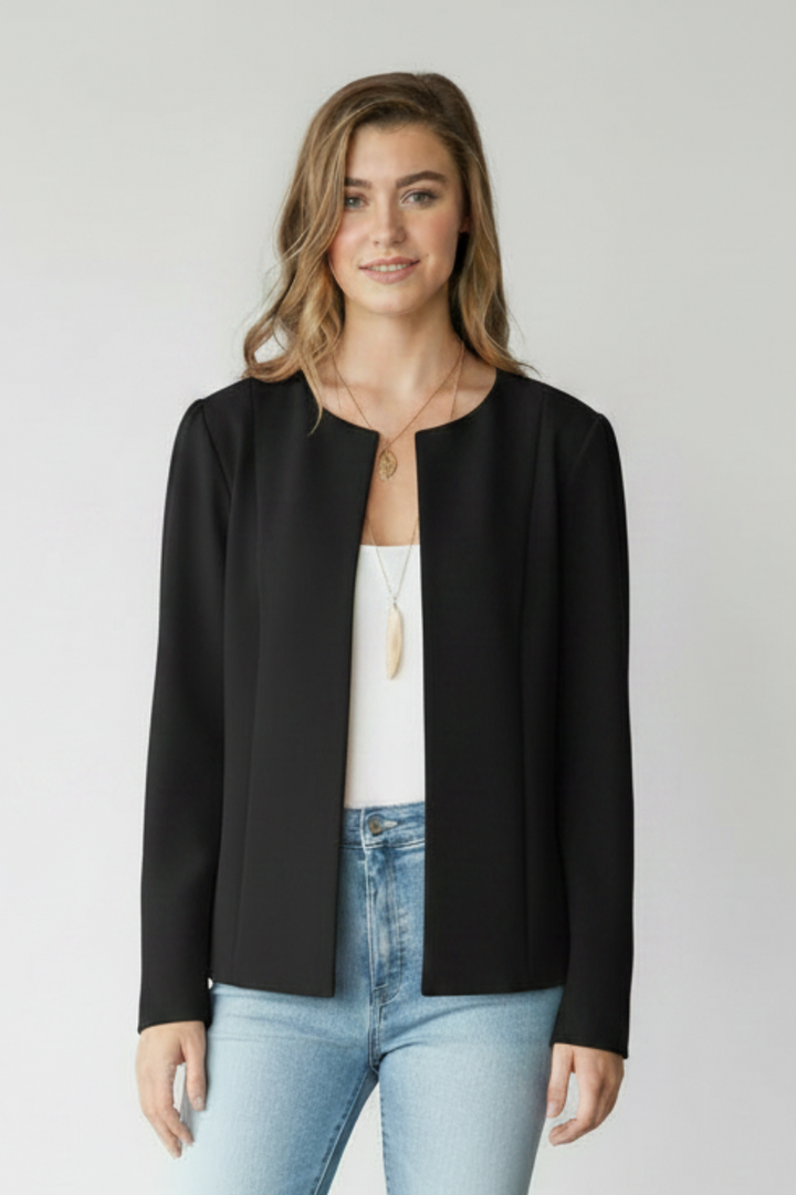 LONG SLEEVE OPEN BLAZER TOP HMEJ6702
