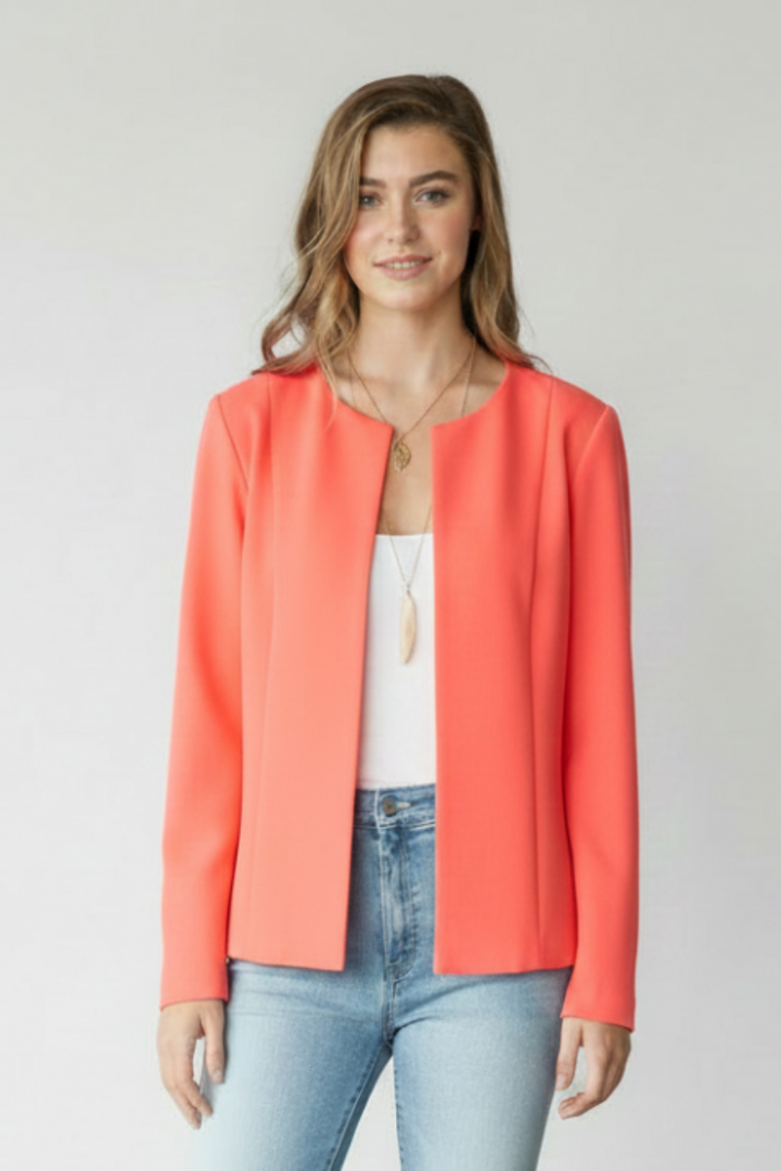 LONG SLEEVE OPEN BLAZER TOP HMEJ6702