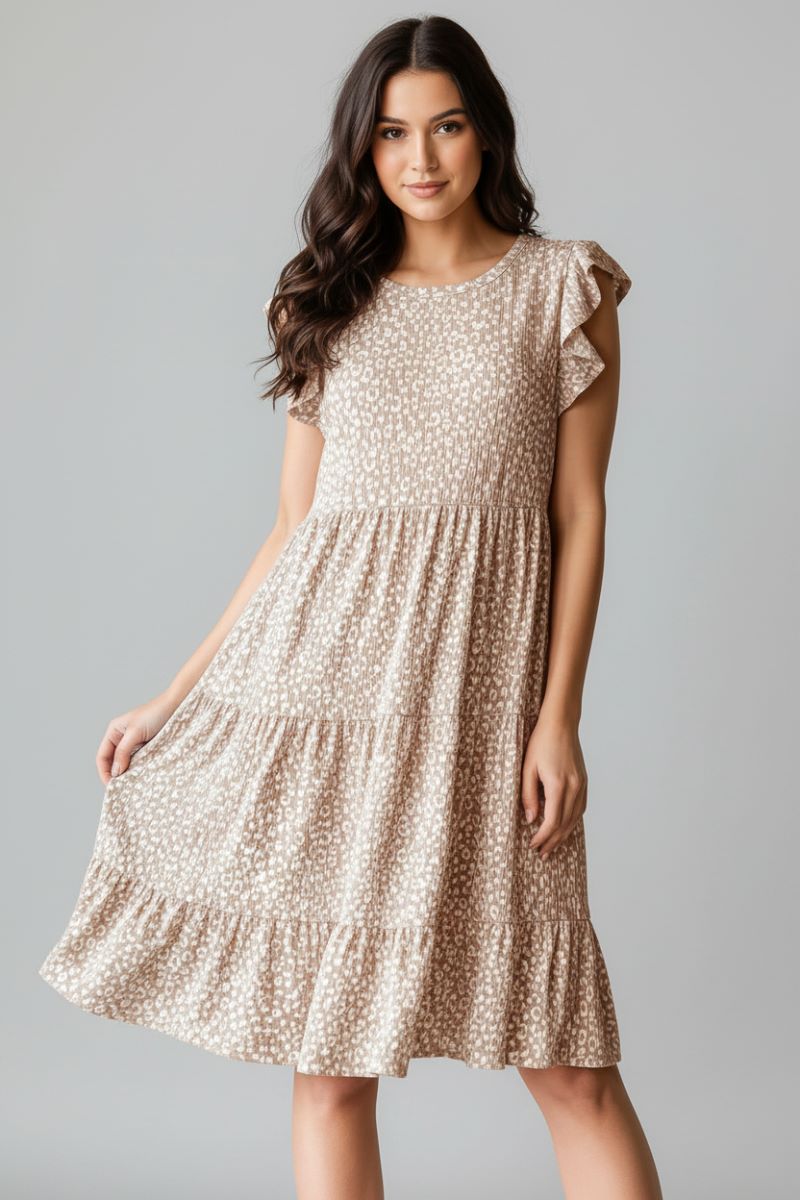 BUTTERFLY SLEEVE BABYDOLL MINI DRESS HMED6829-10