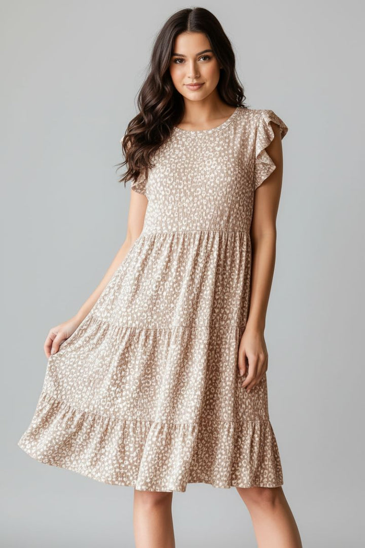 BUTTERFLY SLEEVE BABYDOLL MINI DRESS HMED6829-10