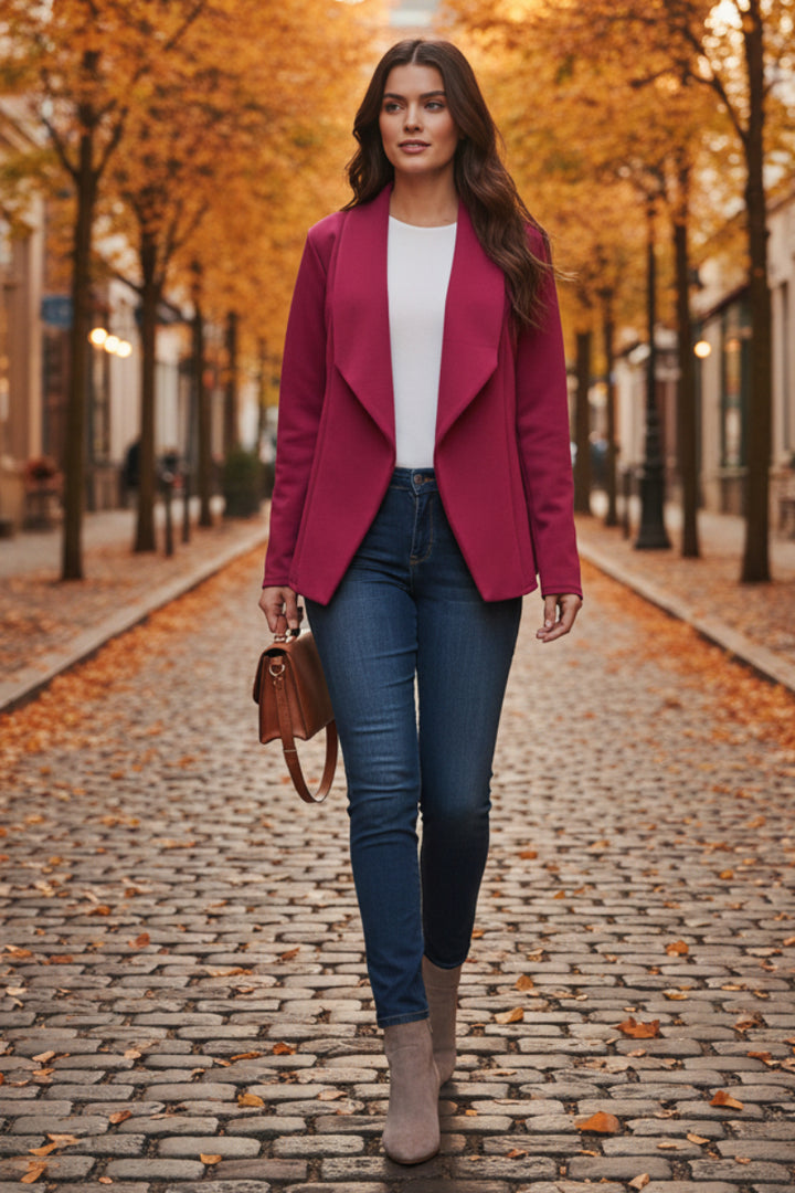 MODAL SCUBA OPEN LONG SLEEVE BLAZER HMEJ6790