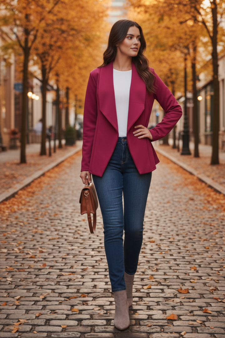 MODAL SCUBA OPEN LONG SLEEVE BLAZER HMEJ6790