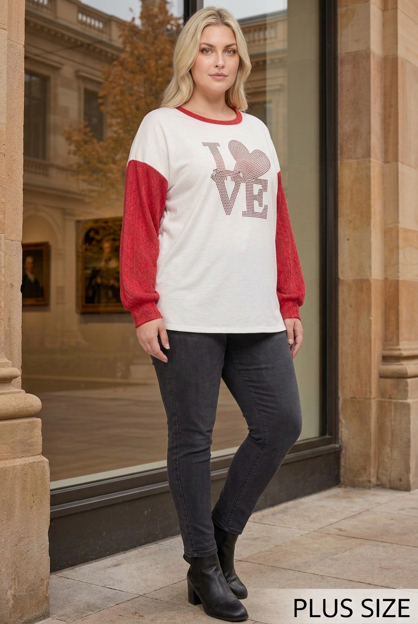 Plus-size half-side pose close to the gallery window