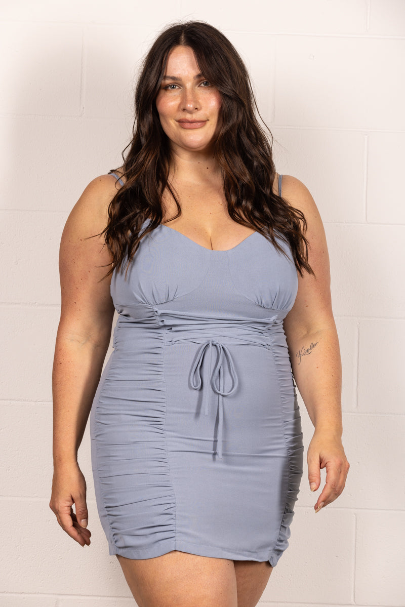 gray plus size mini dress Plus Size Party Mock Neck Padded Shoulder Short Sleeve Sequin Mirror Dress Mini Dress