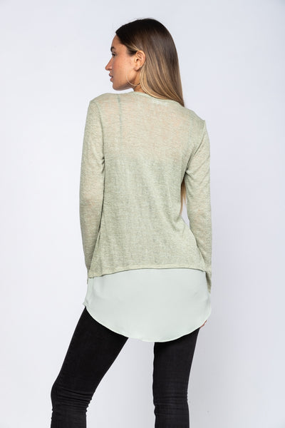 OLIVE SHIFT TUNIC TOP TY2229