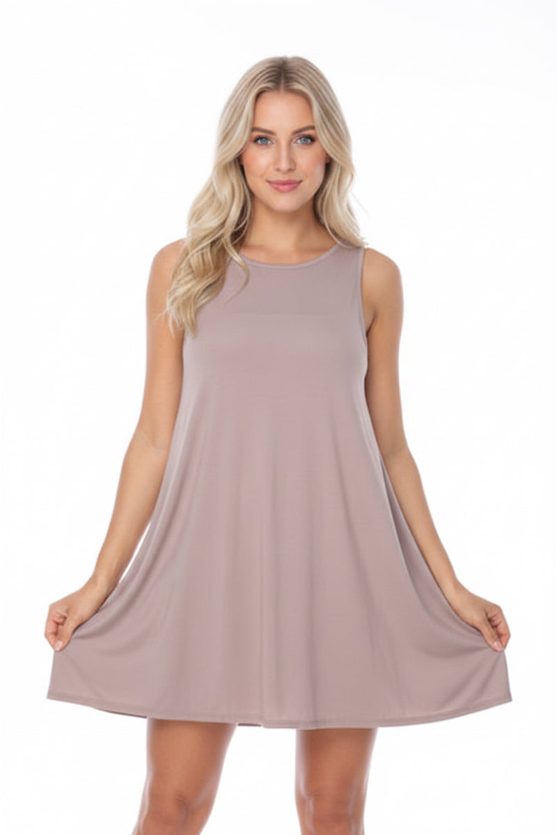 MOCHA SHIFT DRESS   FT51350   (2S, 2M)