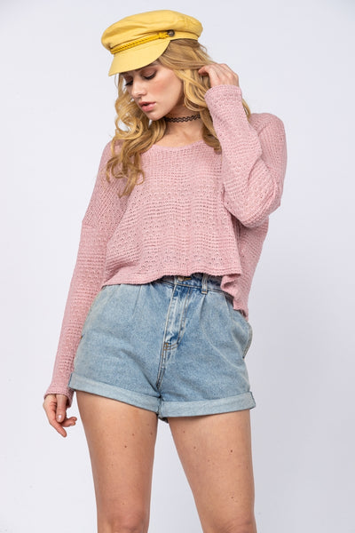 LONG SLEEVES KNITTED TOP